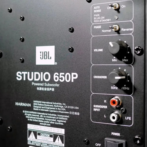 Imagem 4 de 4 de Jbl Studio 650p Subwoofer Ativo 10 250w Rms Bivolt