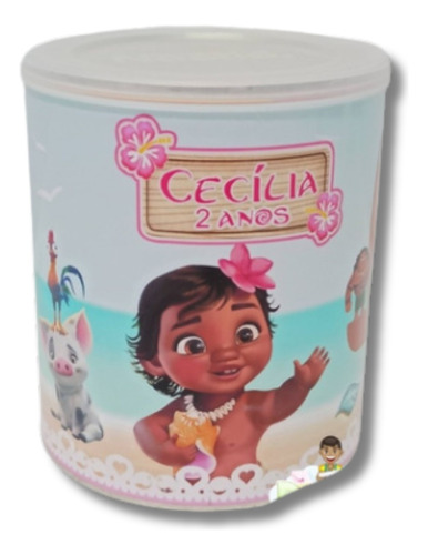 20 Rótulos Para Lata De Leite Ninho Moana Baby 400g