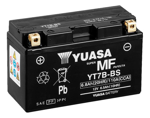 Bateria Yuasa Yt7b-bs Compatible Con Modelo Yt7b-4 Yuasa.---