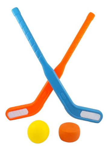 Face Off Dual Hockey Sticks Youth Sports Set Niños Puc...