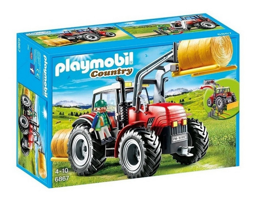 Imagen 1 de 9 de Playmobil Country Super Tractor Jlt 6867 La Torre