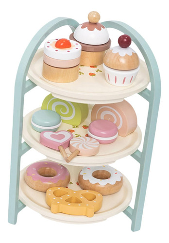 Soporte De Madera Para Pastel De Postre, Juego De