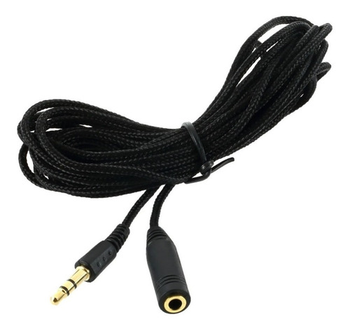 Cable Extension De Audio 3.5 Mm Plug Macho Jack Hembra 5 Mts