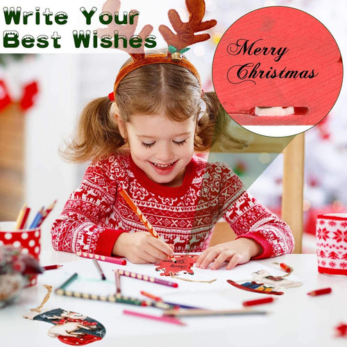 8pcs Santa Snowman Ornaments Christmas Hanging Pendants
