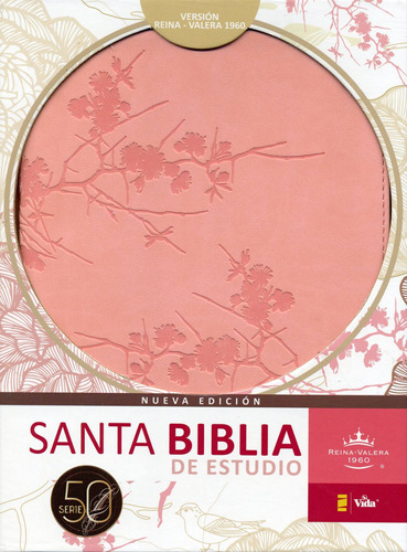 Biblia De Estudio/rvr/serie 50/piel/ Rosado®