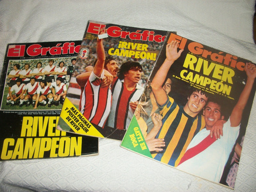 River Campeon De 1* Division De Los Años 1975 A 1989 / 90
