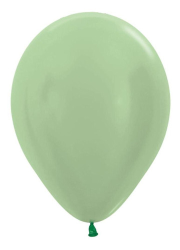 Balão Látex Satin R5 50 Unidades Balloons Cor Verde