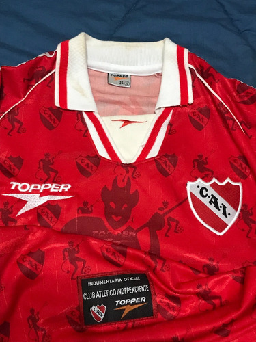 Camiseta Independiente Diablitos 1997 1998 Usuriaga 7 Dama (Usado)
