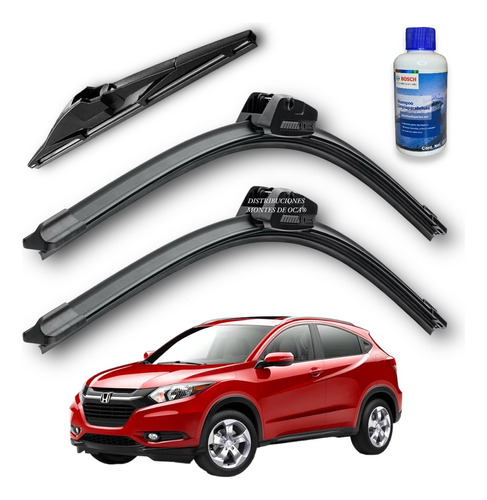 3 Plumas Limpiaparabrisas Premium Honda Hr-v 2016