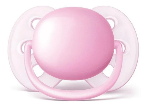 Chupeta Avent Ultra Soft 0 A 6 Meses Bico Flexível Silicone Cor Rosa Período de idade 0-6 meses