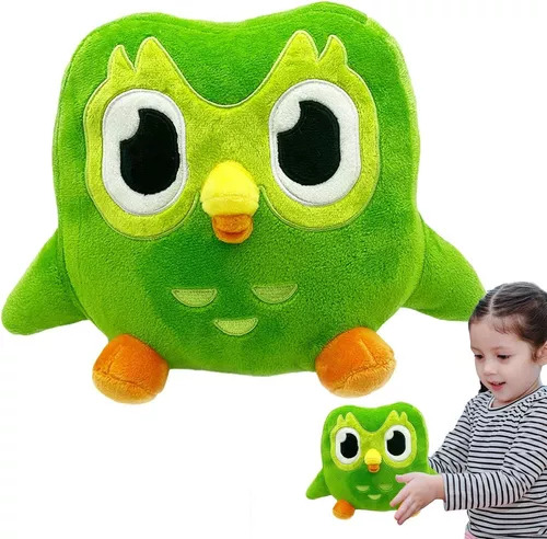 Peluche Búho Verde Duo Ingles Felpa