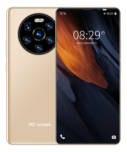 Teléfono Android Mate50 Pro 5.45 de color dorado