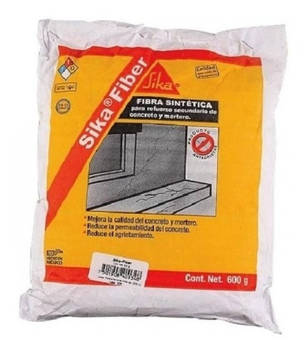 Imagen 1 de 1 de Sika Fiber Bolsa Biodegradable 600g