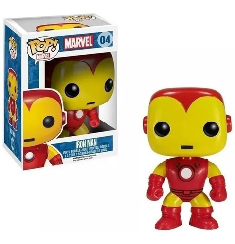 Funko Pop Iron Man Bobble Marvel 04 Figura Muñeco Original 