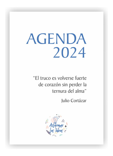 Agenda 2024 - 1 Día X Página Sin Horarios Pdf Para Imprimir