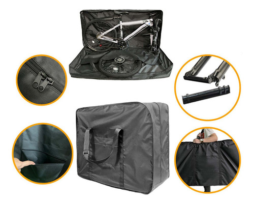Bolsa De Transporte Dobrável Para Bicicleta, 83 Cm X 33 Cm