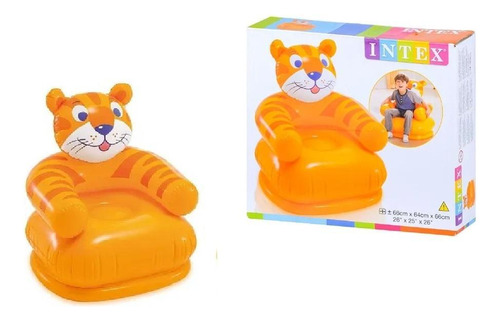 Sofá hinchable Intex Tiger para niños de 3 a 8 años