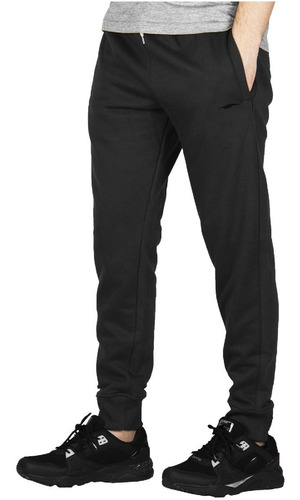 Pantalon Hombre Deportivo Avia Frisado Con Puño