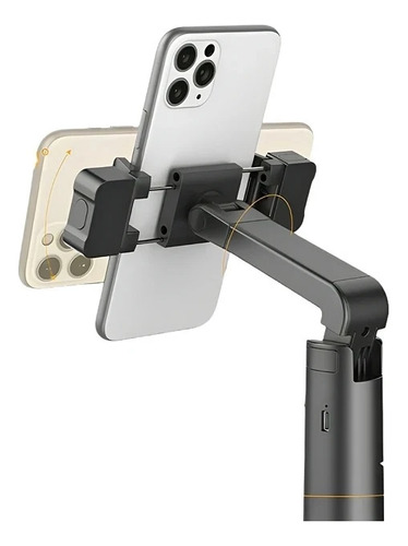 Gimbal Suporte Celular 360º com Sensor de Movimento Tripé 1,4cm Bastão Selfie Estabilizador Dobrável e Portátil