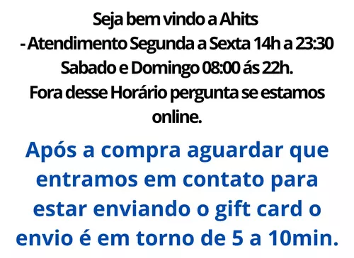 Roblox Gift Card R$ 25 Reais Para Conta Br