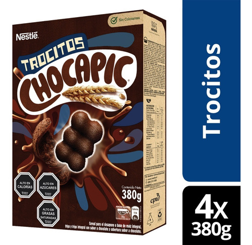 Cereal Chocapic® Trocitos 380g X4 Cajas