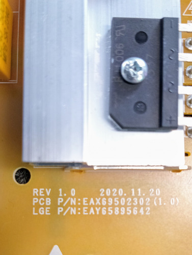 Fuente #195 70nano77sra Eax69502302(1.0) (Usado)