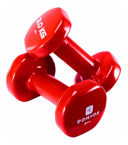 Mancuernas Fitness X 2 Cada Pesa De 3kg Recubierta Pvc