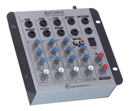 Mesa De Som Automix Car Mixer 12v 4 Canais A402r  Ll Audio