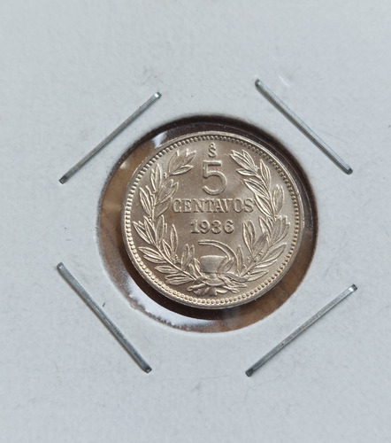 Moneda De 5 Centavos Año 1936