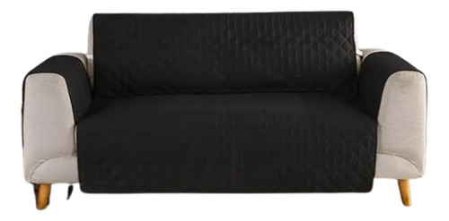 Cubre Sofa Sillon Para Mascotas Reversible 3 Plazas *negro