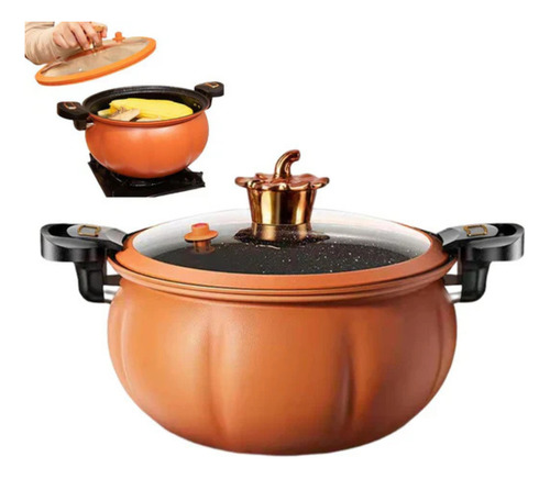 Olla De Micro Presión Para Cocina Antiadherente 7lt