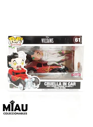 Funko Pop Ride Disney Villains 61 Cruella De Vil En Carro