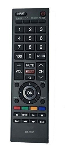 Nuevo Control Remoto Ct-8037 Ct 8037 Para Toshiba Led Smart 