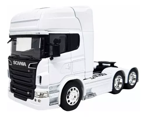 Kit 2 Caminhão de Coleção Trucado 6x2 Volvo Fh 500 + Scania R730