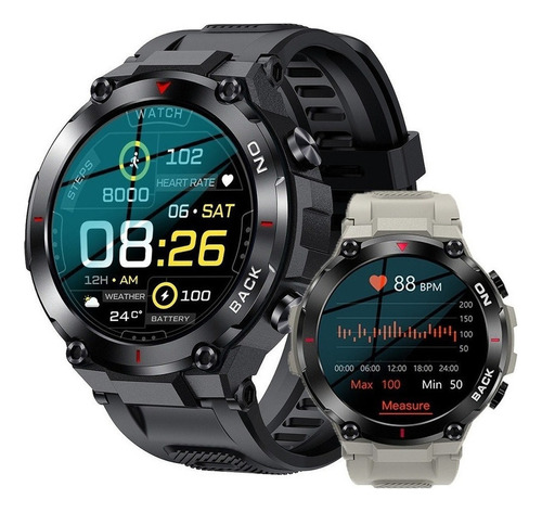 Reloj Inteligente Gps De 5atm Militar Impermeable P/hombre