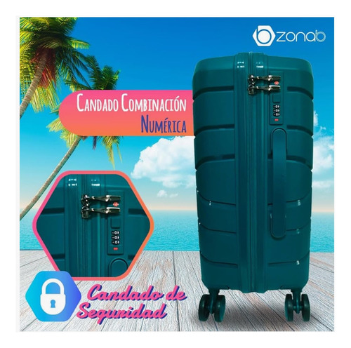 Maleta Polipropileno 20 Carry On + Neceser Verde Verde