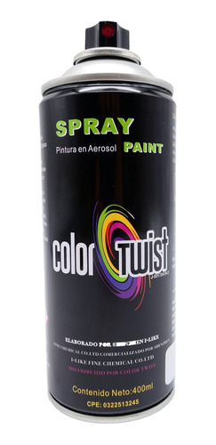 Pintura En Spray Color Twist Fondo Anticorrosivo Negro 400 M