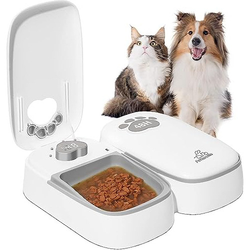 Automatic Pet Feeder For Cats And Dogs, 2 In 1 Upgraded-chip