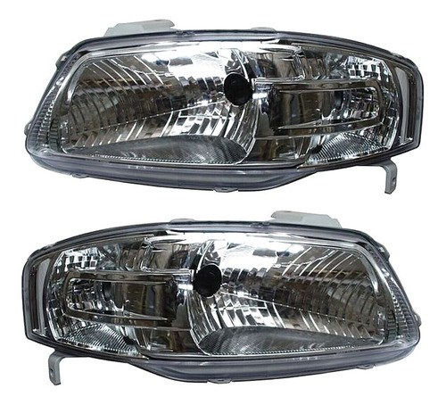 Par De Faros Cromado Volkswagen Pointer 06 A 09