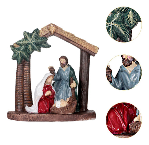 Estatuilla De Belén, Decoración De 9x4x10 Cm Estilo A