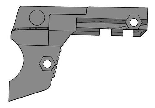 Riel Picatinny Inferior Para Pistola Bersa 380 / .22