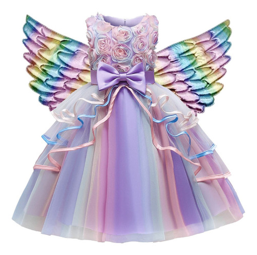 Vestido De Princesa Unicornio Para Fiesta De Niña