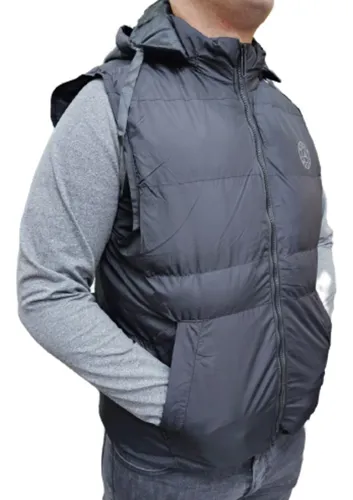 Chaleco top plumas hombre