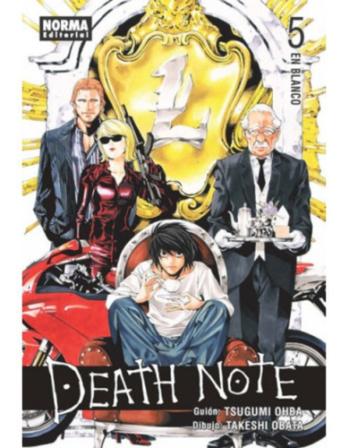 Death Note: Death Note, De Tsugumi Ohba. Serie Death Note, Vol. 5. Editorial Norma Comics, Tapa Blanda, Edición 1 En Español, 2015