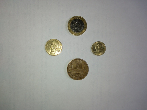 Monedas Antiguas  Francesas Desde 1.977