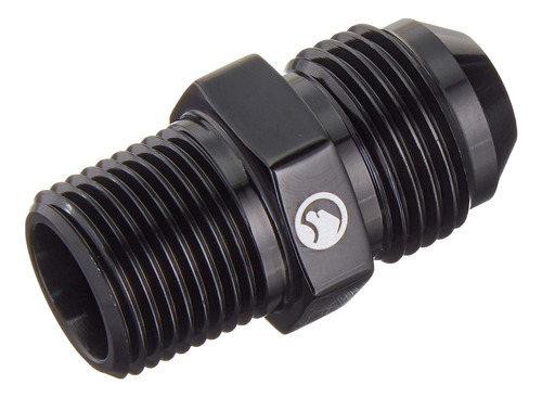 -8an To 3/8 Npt Adapter, Black Anodized