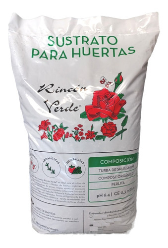 Sustrato Premium Para Huerta Perlita Compost Turba Bolsa 25l