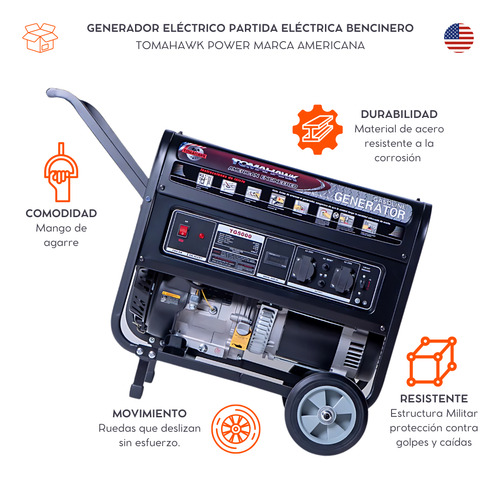 Generador 5.0kva Tomahawk Power Tg5000 Partida Manual