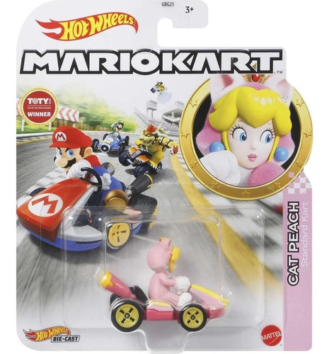 Hot Wheels Mario Kart Carrinhos 1:64 Em Metal - Mattel