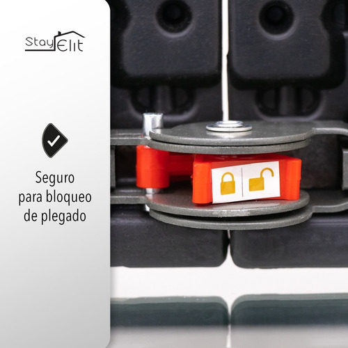 Imagen 4 de 8 de Mesa Plegable Tipo Madera 1.80m Plastico Resistente Exterior